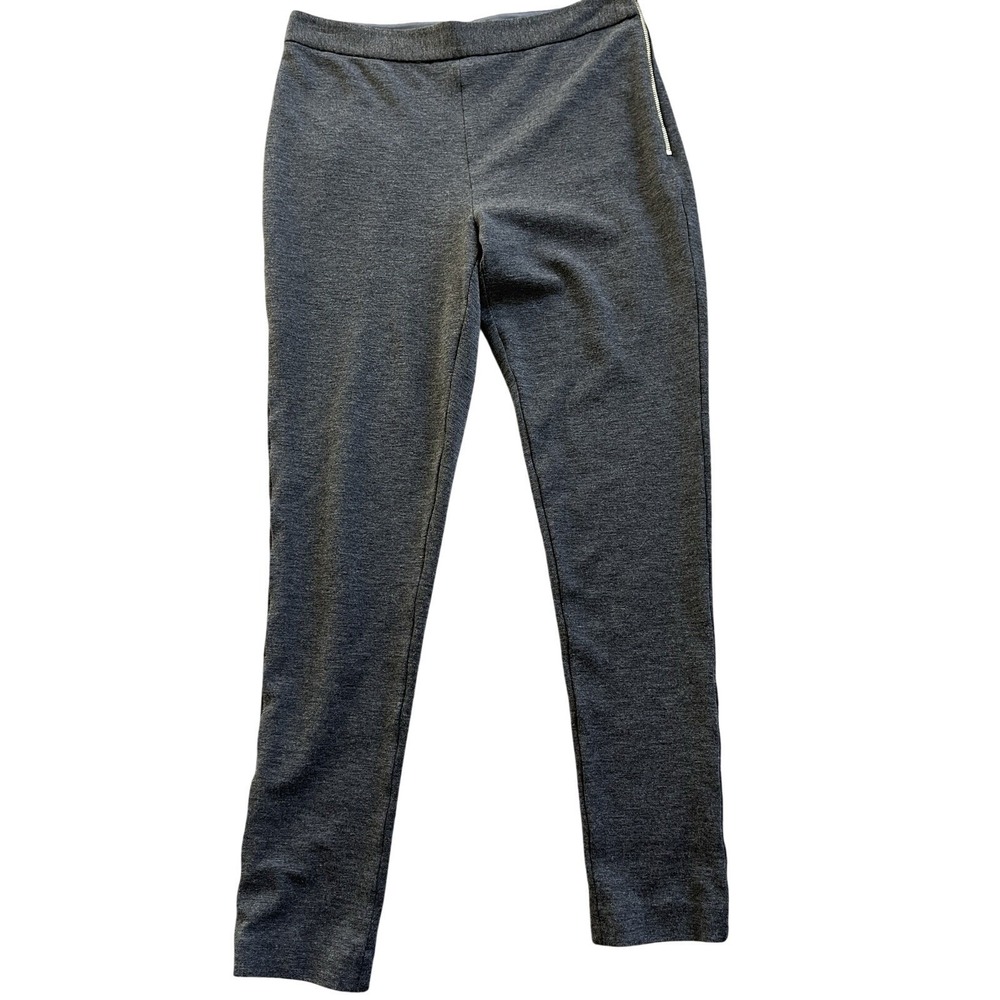 Kate Spade Women's Pull On Crop Ponte Dress‎ Pants Side Zip Dark Gray Size Small